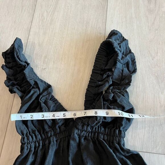 Harly Jae Black Sustainable Linen Maxi Dress size xs - Picture 4 of 10